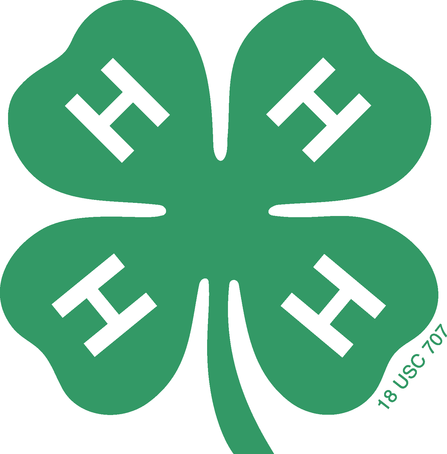 four leaf clover shaped logo