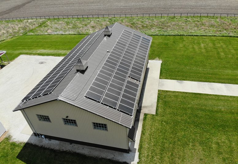 solar panels pole barn